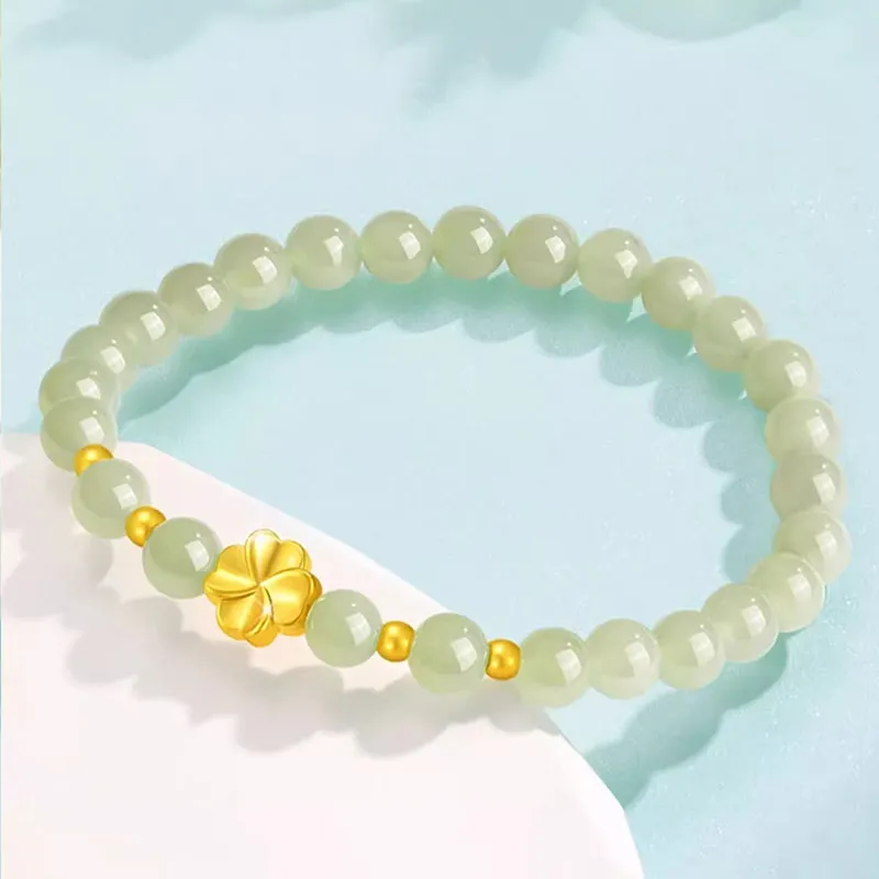 LIU GUI FU JEWELRY Hetian Jade Bracelets Green Jade Unisex-2