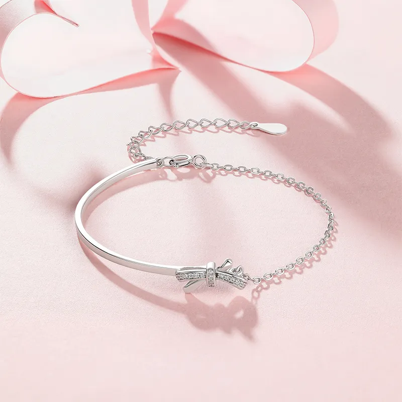 LIU GUI FU JEWELRY S925 Silver Bracelets Women's-4