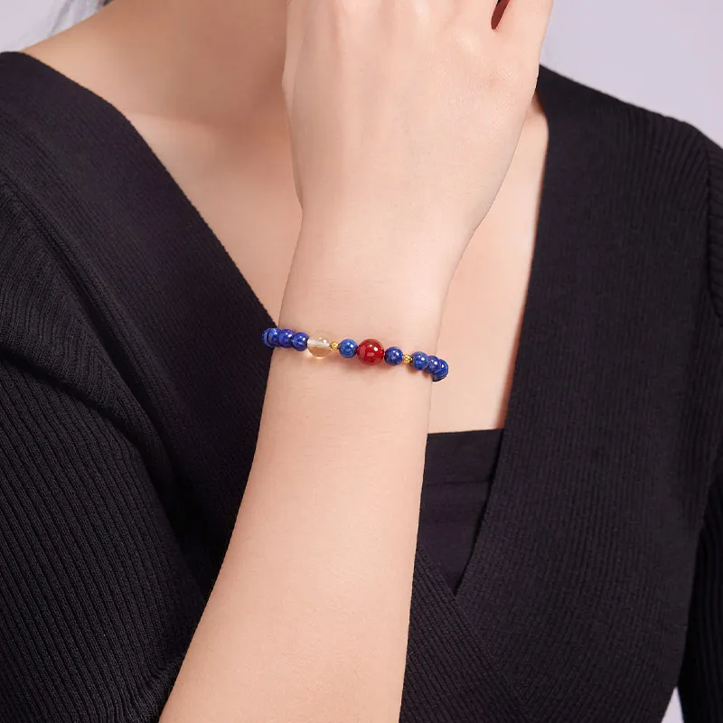 LIU GUI FU JEWELRY Lapis Lazuli Bracelets Unisex-4