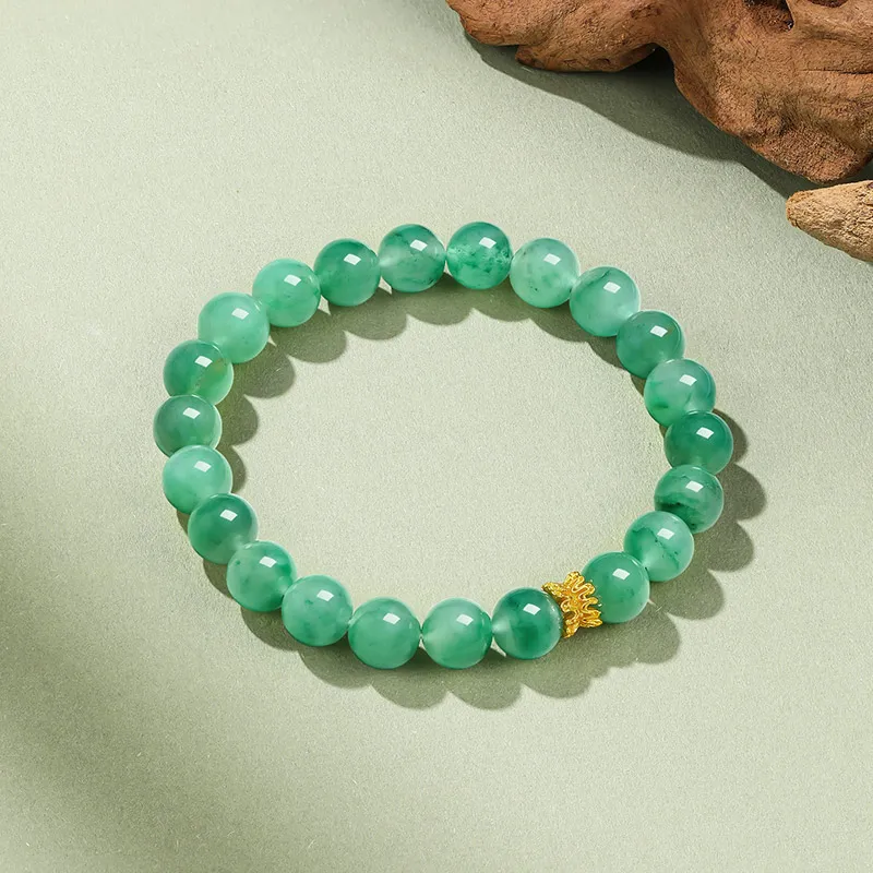 LIU GUI FU JEWELRY Natural African Emerald Bracelets Women's-4