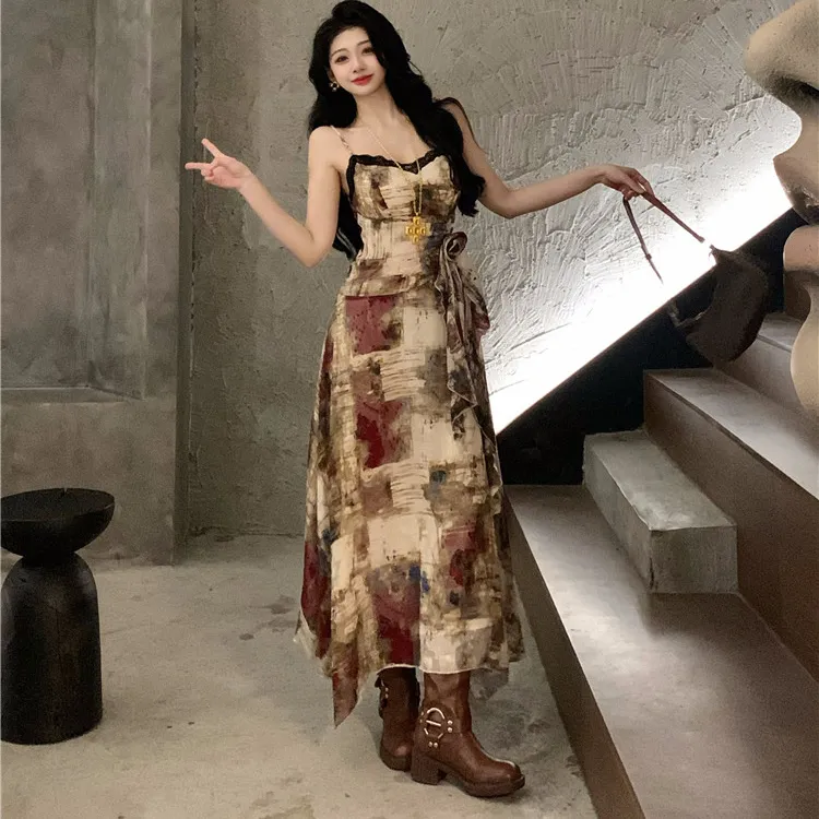 Local Gal Slip Dresses Women's Lace Camisole Dress-2