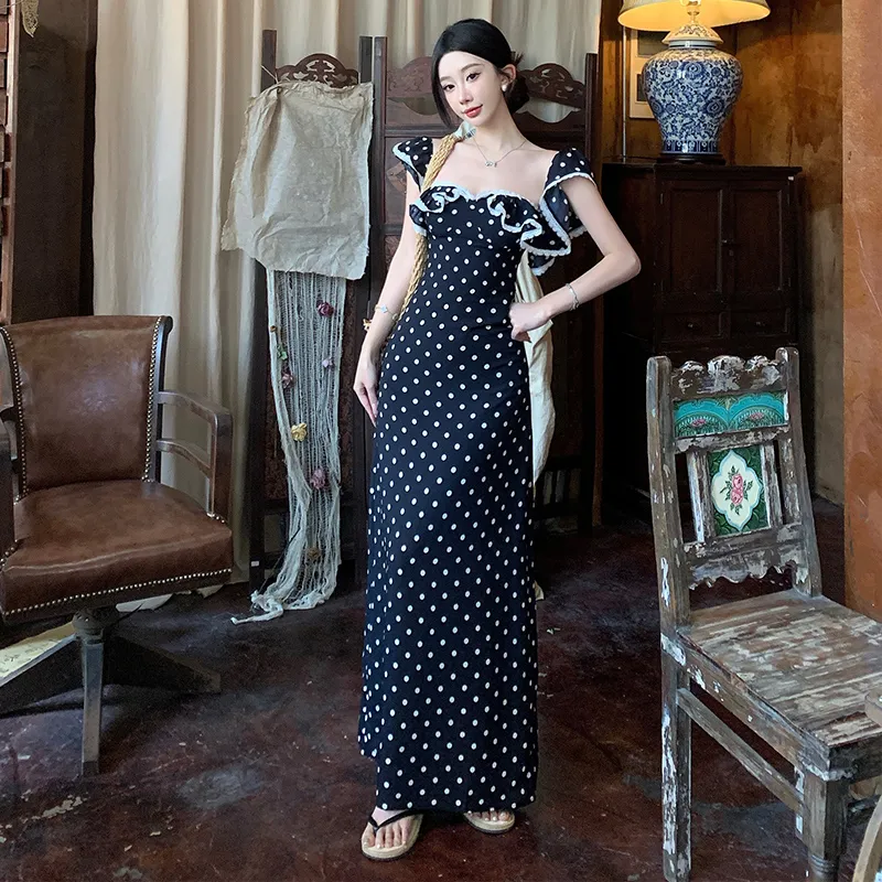Local Gal Slip Dress Women's Polka Dot-2