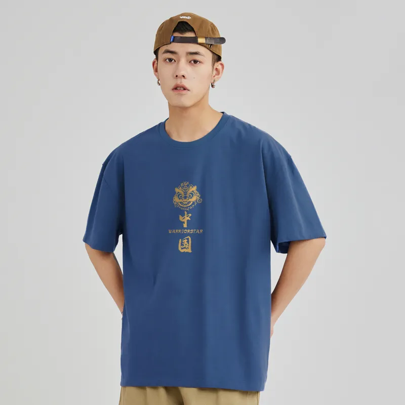 Warrior Drop Shoulder Sleeve T-Shirt Men's-16