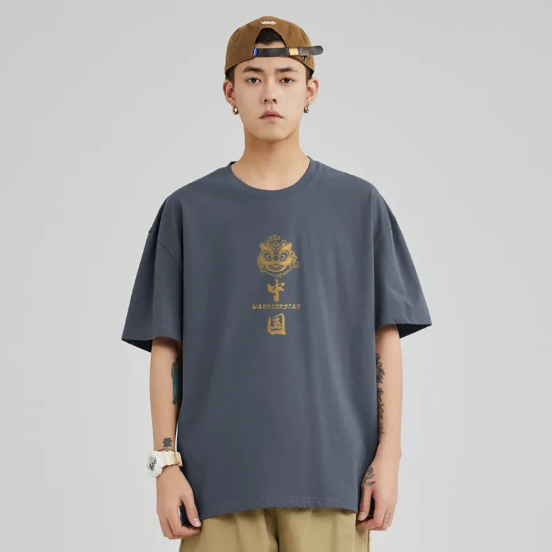Warrior Drop Shoulder Sleeve T-Shirt Men's-11