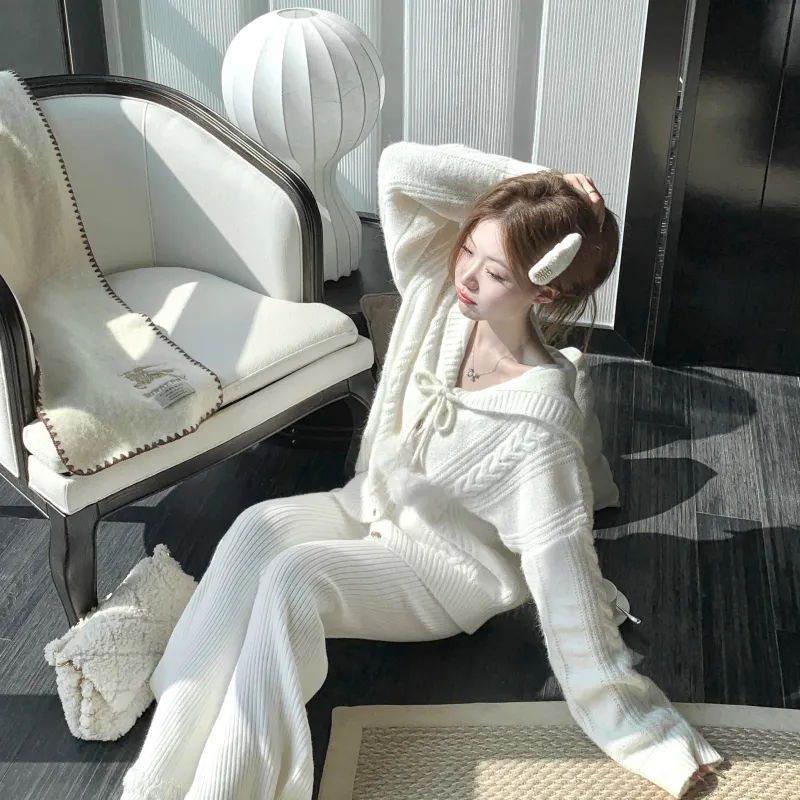 CHIWAWAMEME Knitwear Women's Snowy White-3