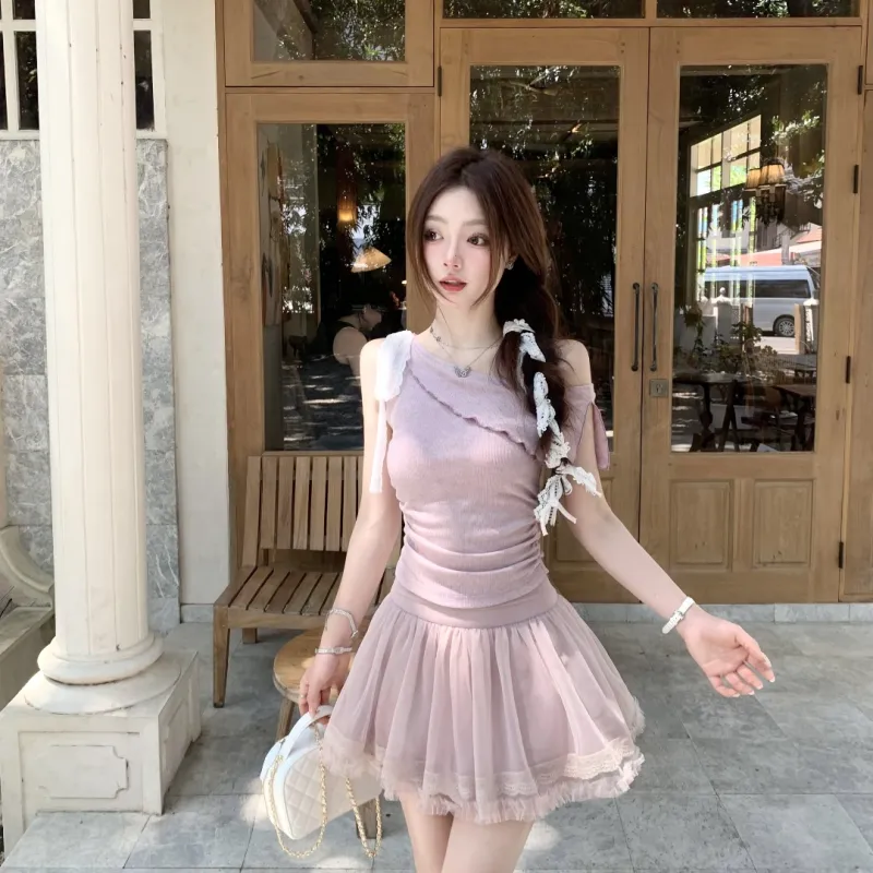 CHIWAWAMEME Casual Short Skirts Women's-2