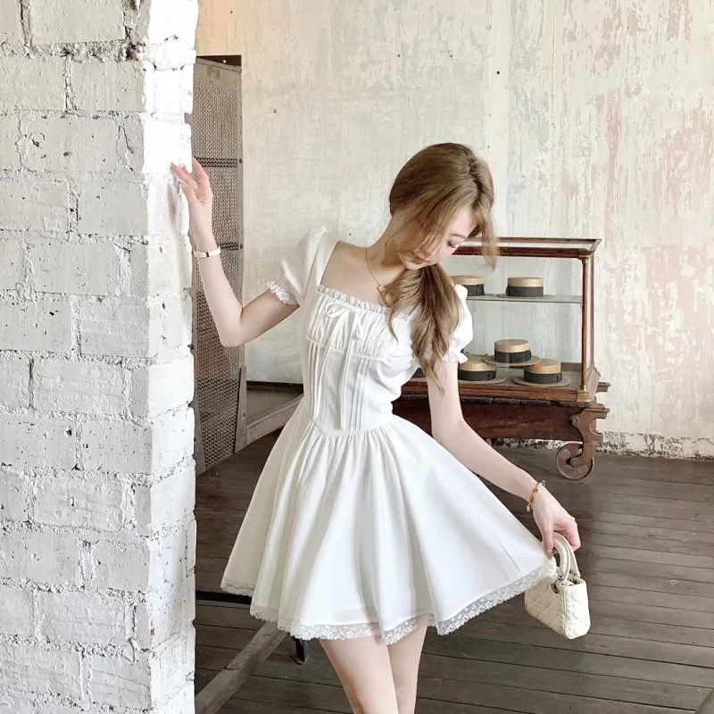 CHIWAWAMEME Short Sleeved Dress Women's-2