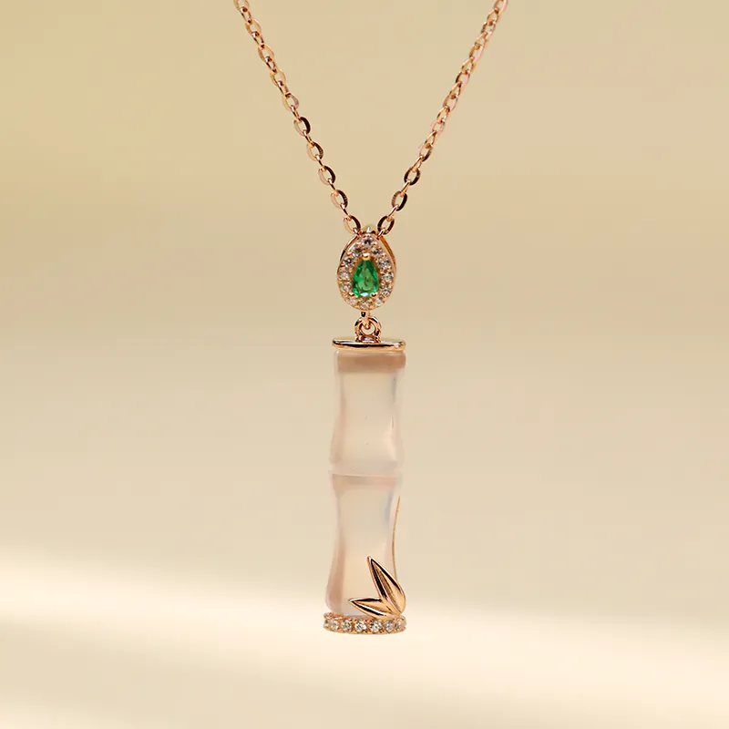MYSHINE Chalcedony Necklaces Women's-12
