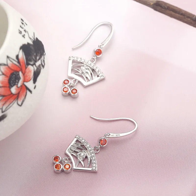 MYSHINE 925 Sterling Silver Earrings Women's-2