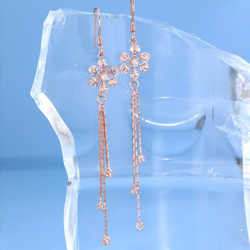 MYSHINE 925 Sterling Silver Drop Earrings Women's-9