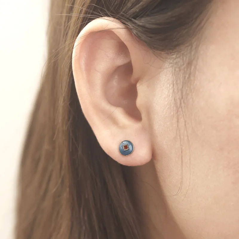 MYSHINE 925 Sterling Silver Stud Earrings Women's-4