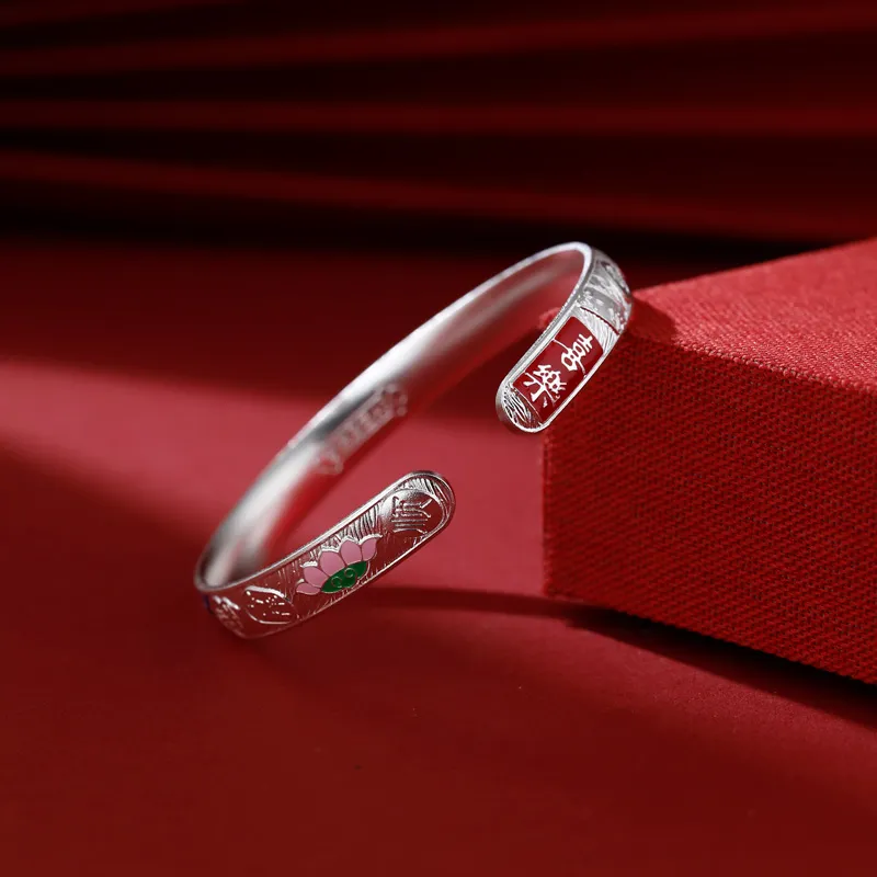 MYSHINE 990 Silver Bangles Women's-5