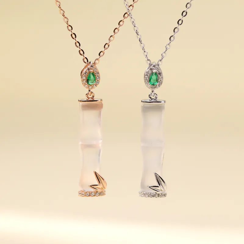 MYSHINE Chalcedony Necklaces Women's-4