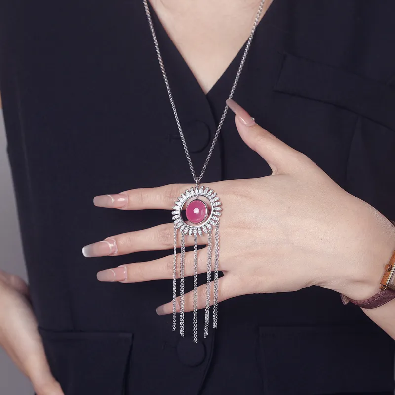 MYSHINE 925 Sterling Silver Necklaces Women's-5