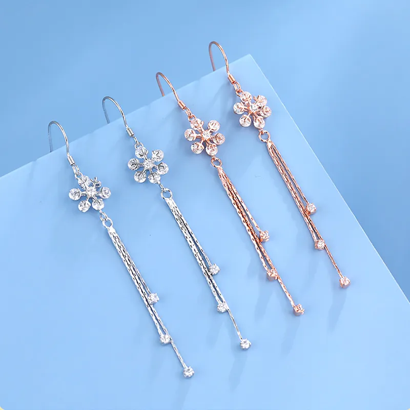 MYSHINE 925 Sterling Silver Drop Earrings Women's-3