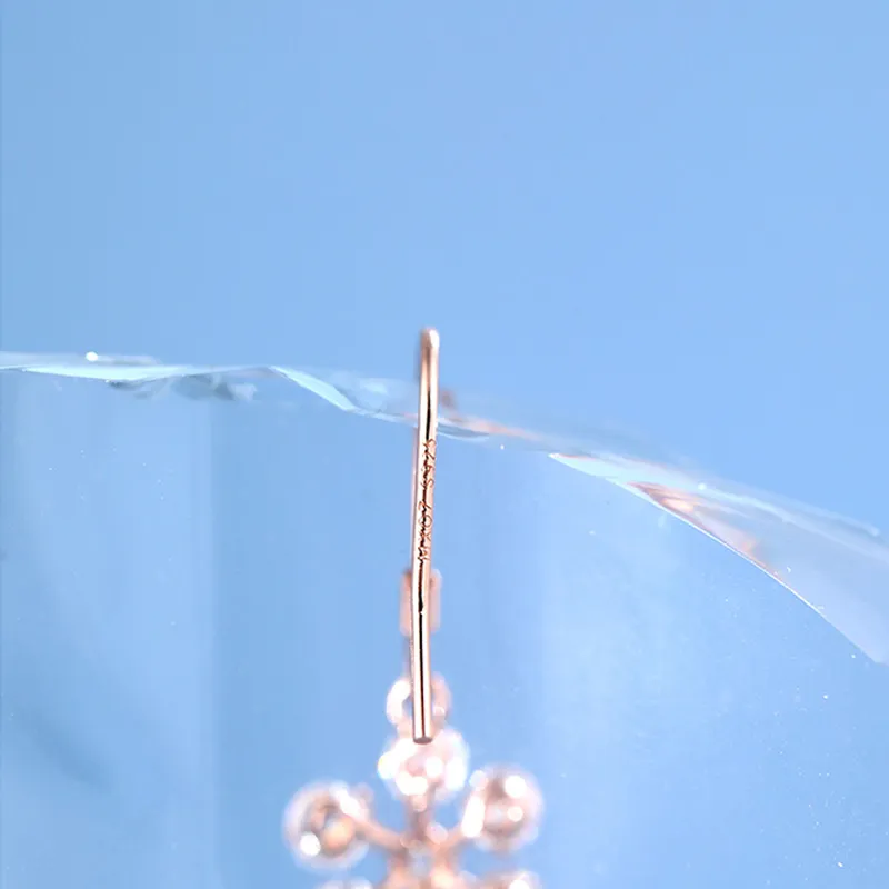 MYSHINE 925 Sterling Silver Drop Earrings Women's-6