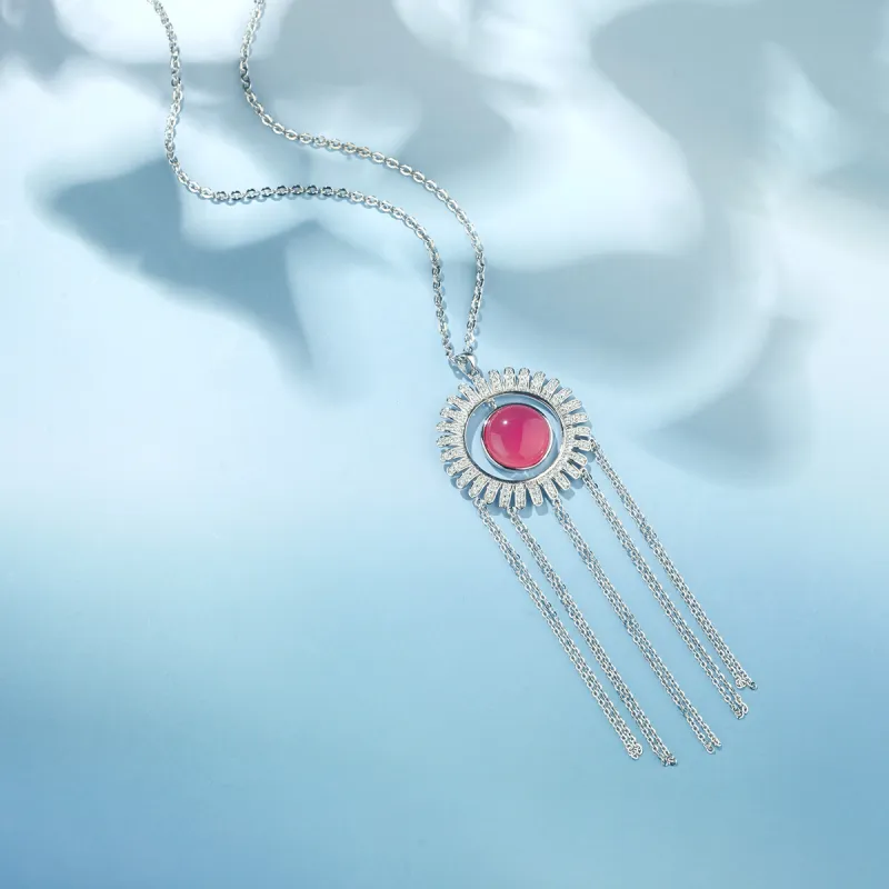 MYSHINE 925 Sterling Silver Necklaces Women's-3