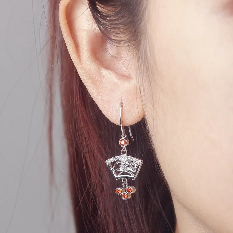 MYSHINE 925 Sterling Silver Earrings Women's-4