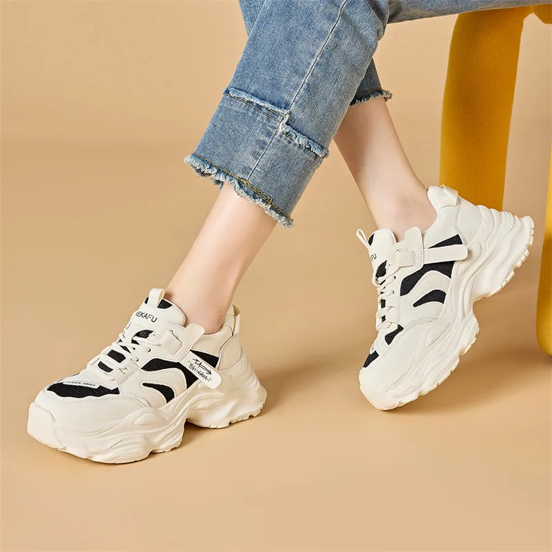 KEKAFU Low Top Chunky Sneakers Women's-12