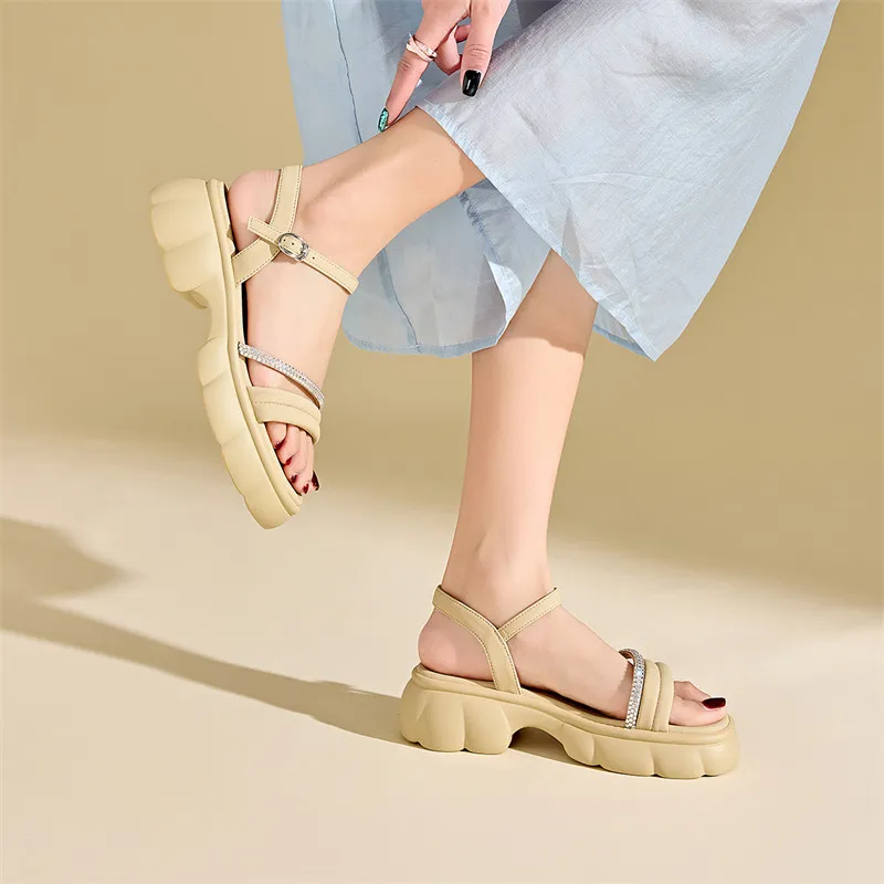 KEKAFU One Strap Sandals Women's-19