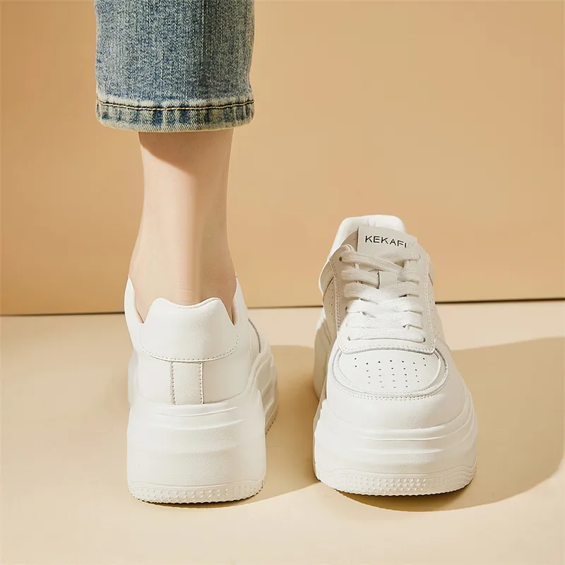 KEKAFU Wear resistant And Lightweight Low Top Skateboard Shoes Women's-4