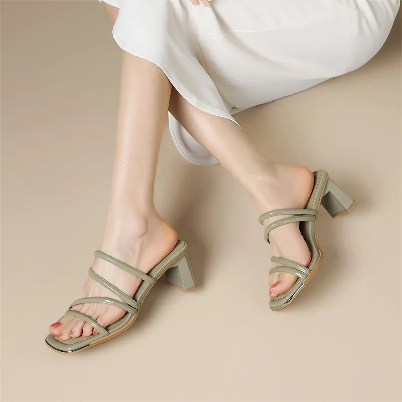 KEKAFU Chunky Heel High Heels 6.5cm Women's-20