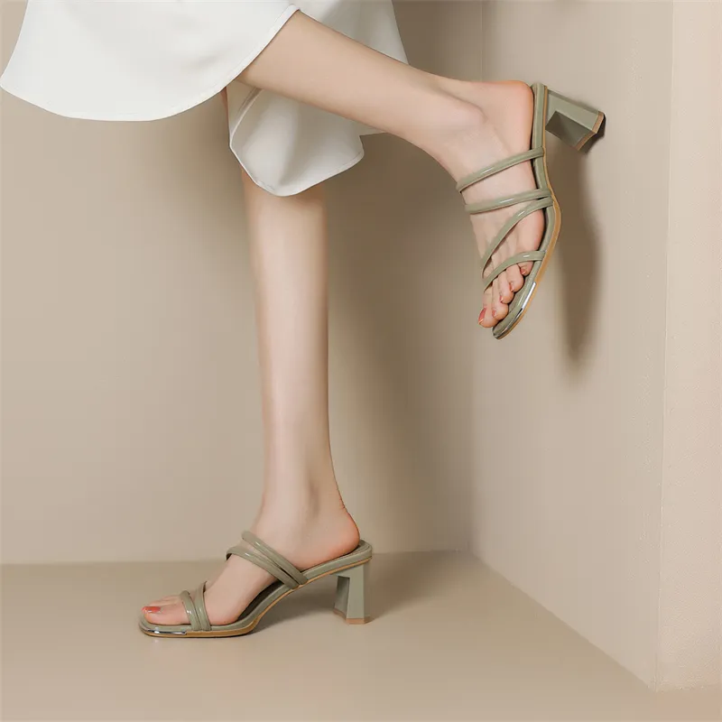 KEKAFU Chunky Heel High Heels 6.5cm Women's-23