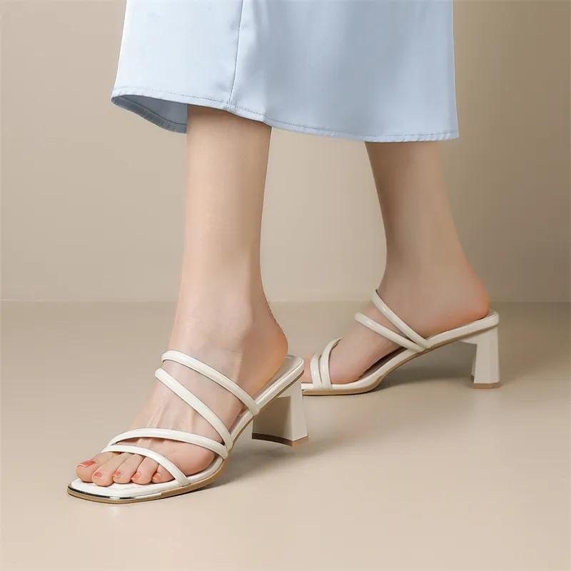 KEKAFU Chunky Heel High Heels 6.5cm Women's-15