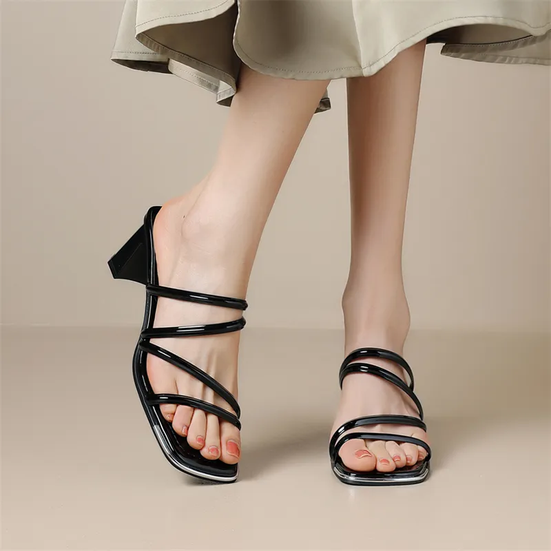 KEKAFU Chunky Heel High Heels 6.5cm Women's-6