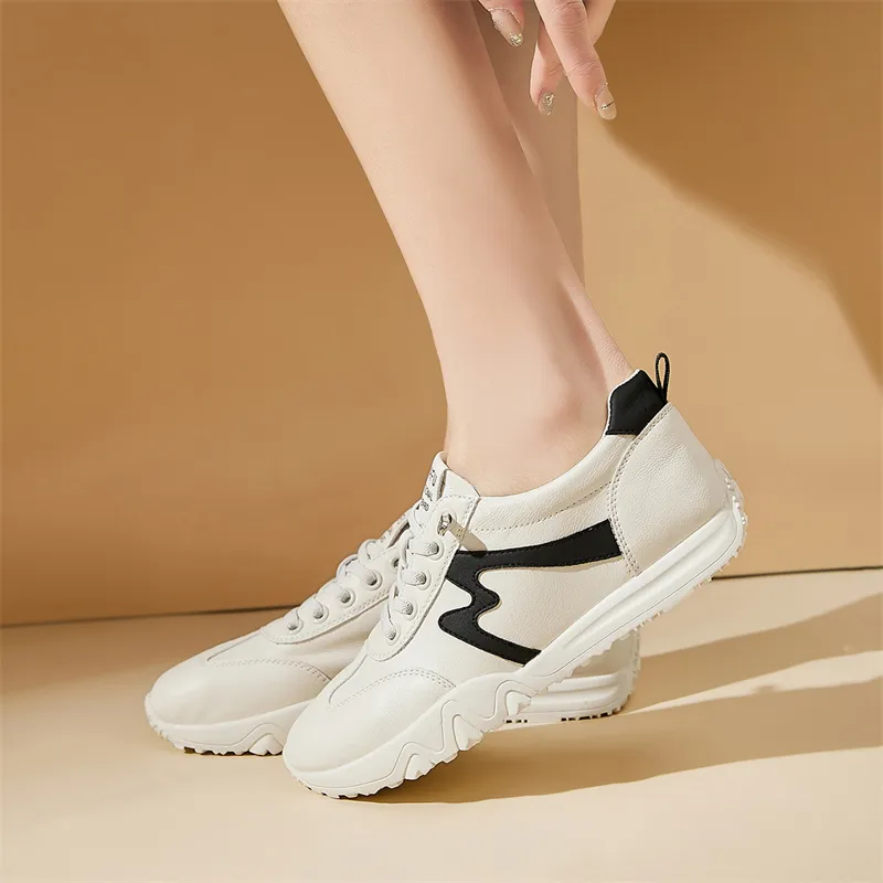 KEKAFU Lightweight Height Increasing Low Top Casual Shoes Women's-12