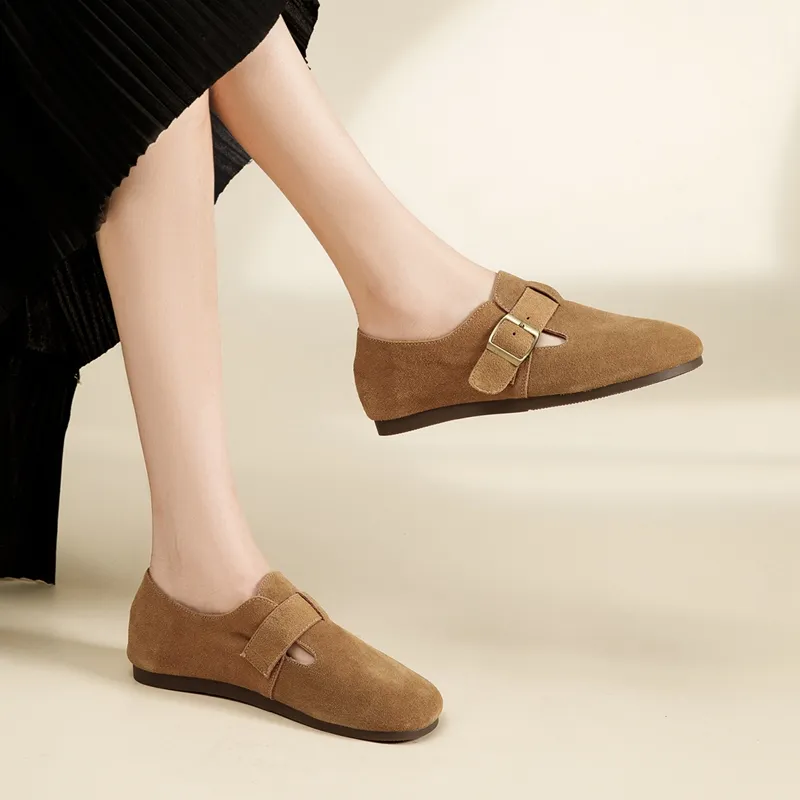 KEKAFU Women's Casual Shoes Women's Apricot/Camel-12