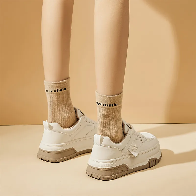 KEKAFU Lightweight Height Increasing Low Top Casual Shoes Women's-13