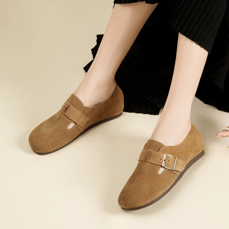 KEKAFU Women's Casual Shoes Women's Apricot/Camel-11