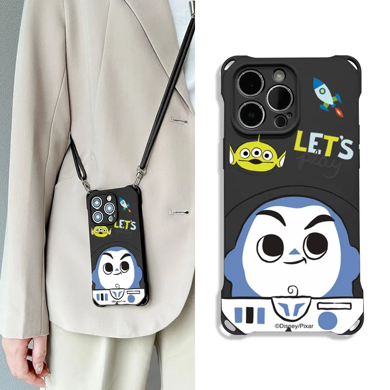 Disney Silicone Material Cute Backpack-Style Phone Cases Compatible With Apple 16 Pro Max/Pro/Plus/15/14/13-13