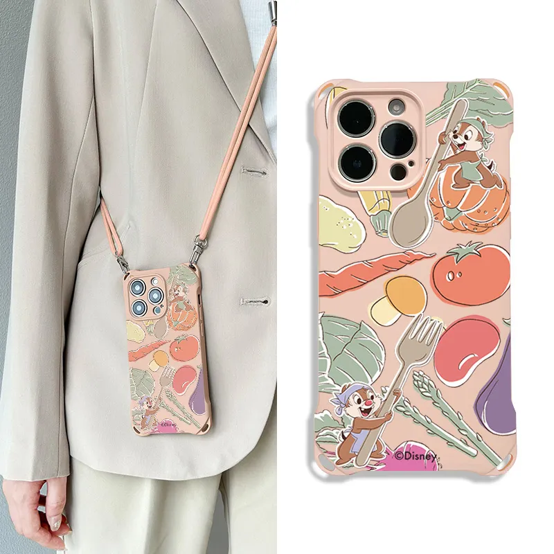 Disney Silicone Material Cute Individual Backpack-Style Phone Cases Compatible With Apple 16 Pro Max/Pro/Plus/15/14/13-11