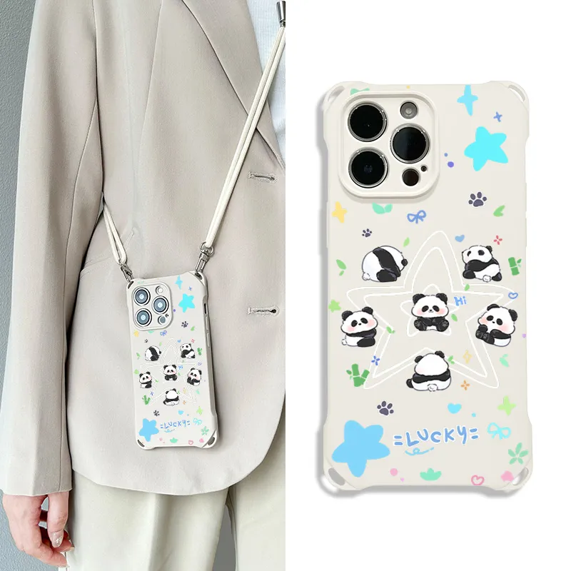 Sen Dog Silicone Material Cute Crossbody Trendy Phone Cases Compatible With IPhone 16 Pro Max/Pro/Plus/15/14/13-1