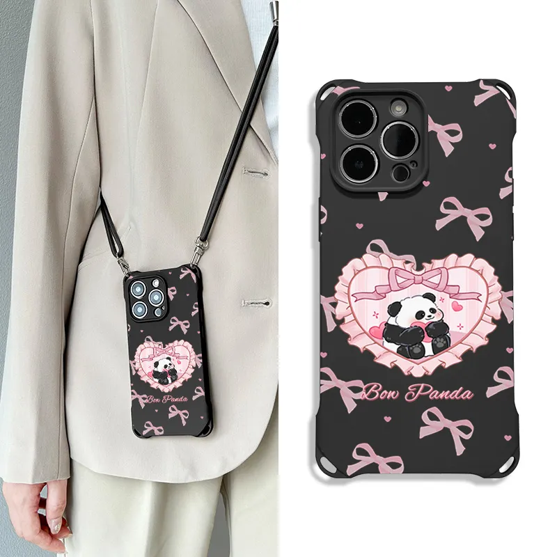 Sen Dog Silicone Material Square Lanyard Cute Creative Phone Cases Compatible With IPhone 16 Pro Max/Pro/Plus/15/14/13-11