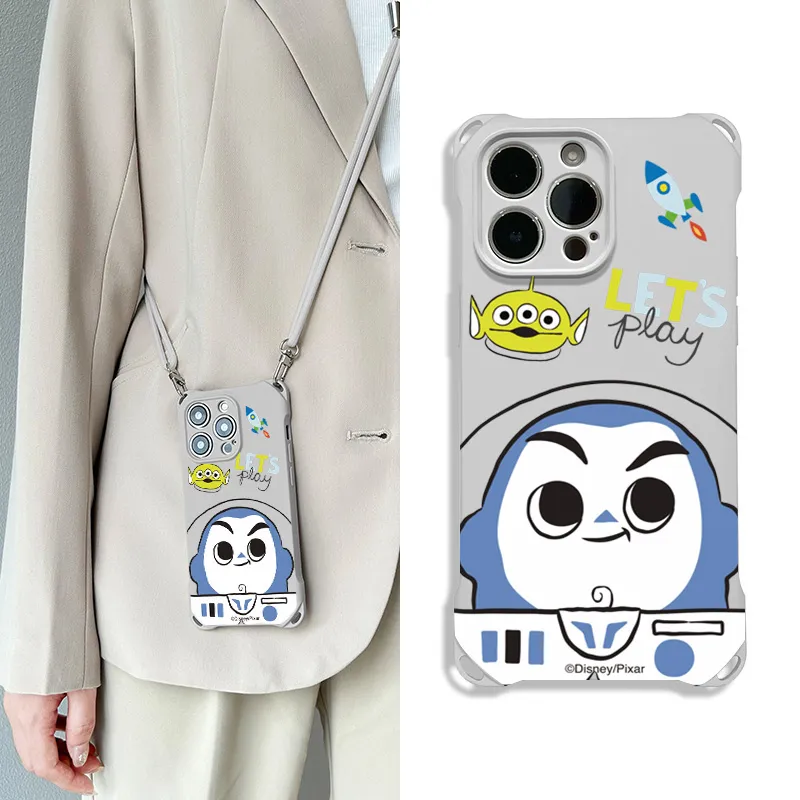 Disney Silicone Material Cute Backpack-Style Phone Cases Compatible With Apple 16 Pro Max/Pro/Plus/15/14/13-5