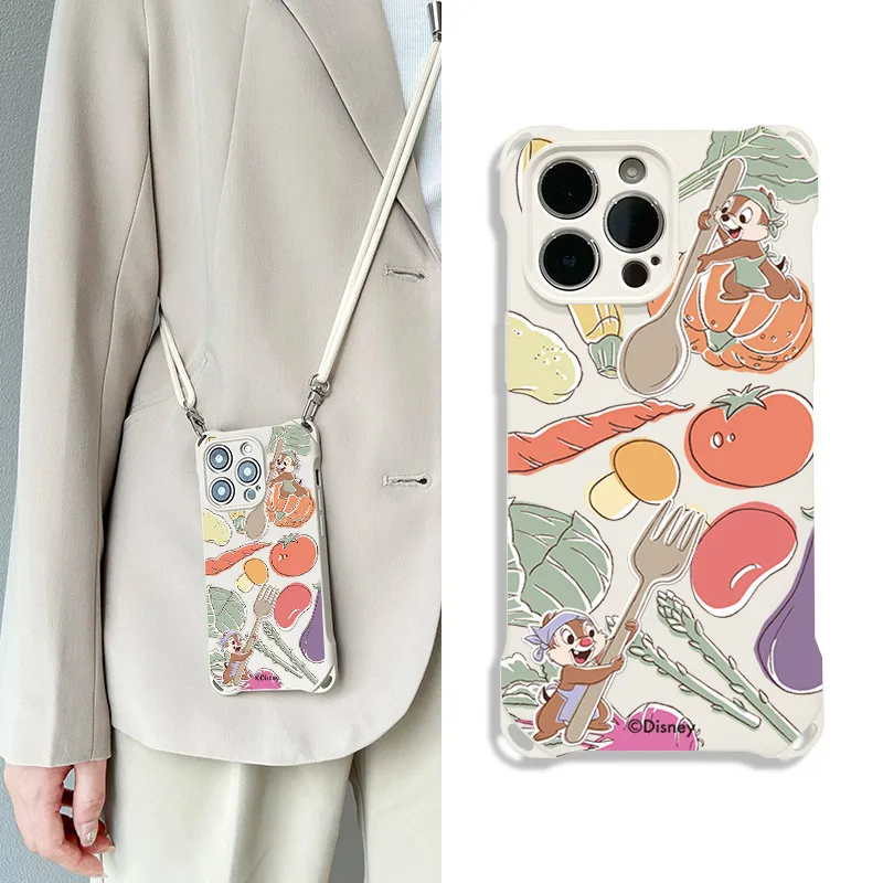 Disney Silicone Material Cute Individual Backpack-Style Phone Cases Compatible With Apple 16 Pro Max/Pro/Plus/15/14/13-3