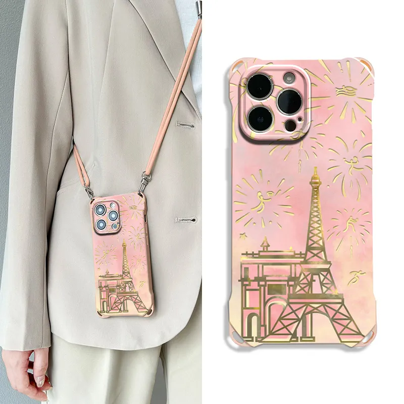 Sen Dog Silicone Material Crossbody Refreshing Phone Cases Compatible With IPhone 16 Pro Max/Pro/Plus/15/14/13-1