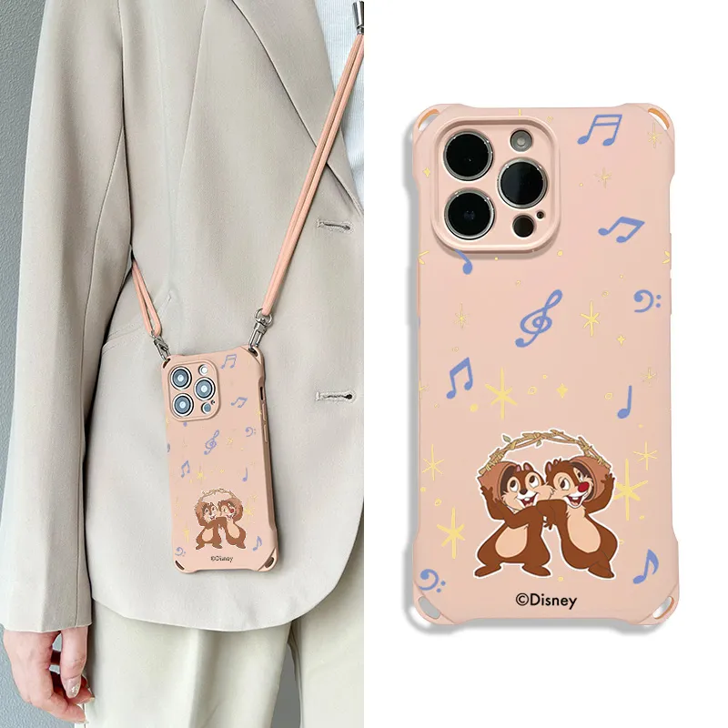 Disney Silicone Material Cute Individual Backpack-Style Phone Cases Compatible With Apple 16 Pro Max/Pro/Plus/15/14/13-9