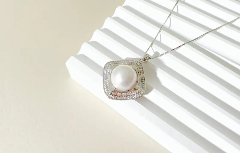 SIYIJIA Saltwater Pearl Necklaces Women's-1