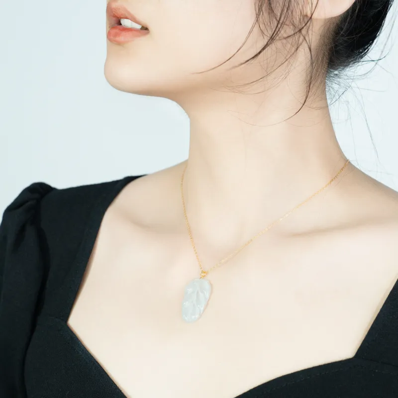 SIYIJIA Glutinous Jade Jadeite Pendants Women's-2