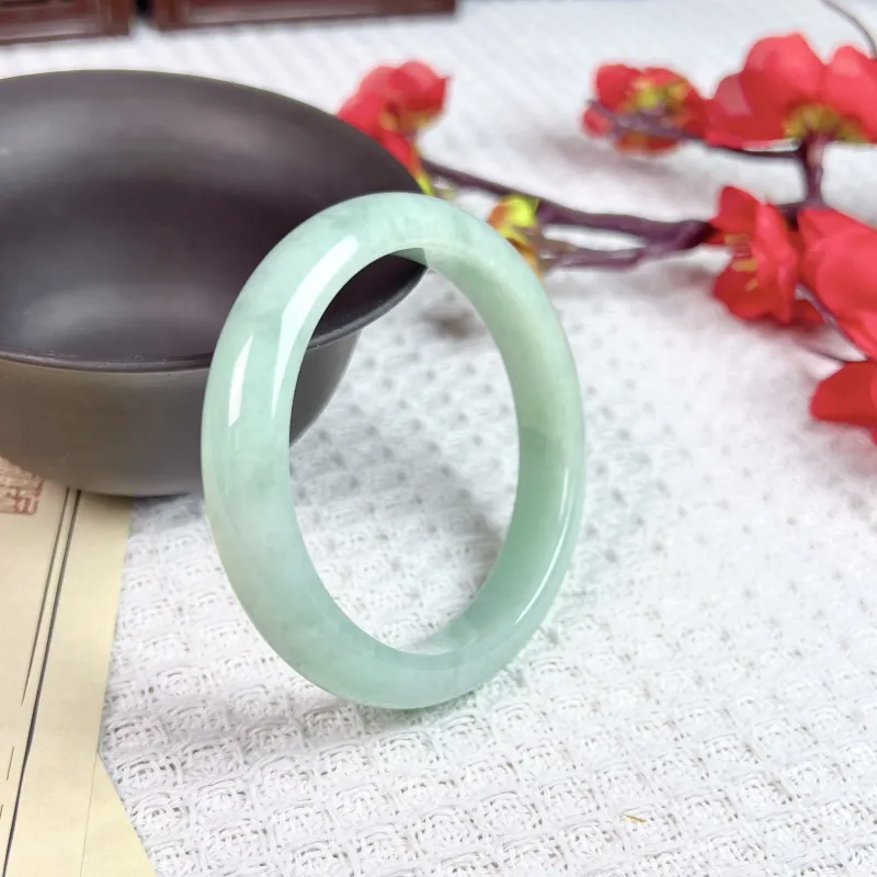 SIYIJIA Bean Type Jadeite Bangles Unisex-2