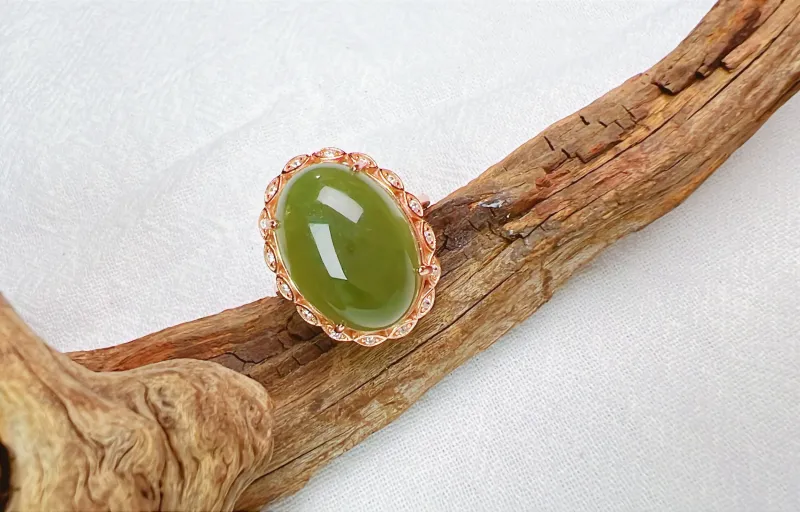 SIYIJIA Hetian Jade Rings Jasper Unisex-4