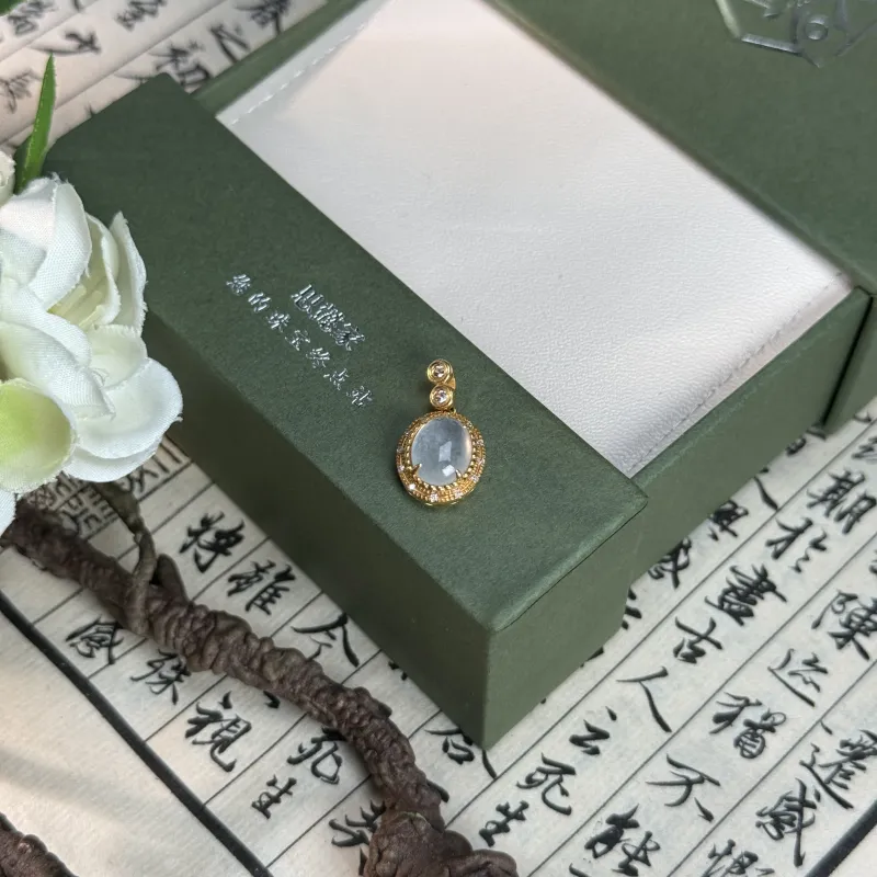 SIYIJIA Ice Type Jadeite Pendants Women's-1