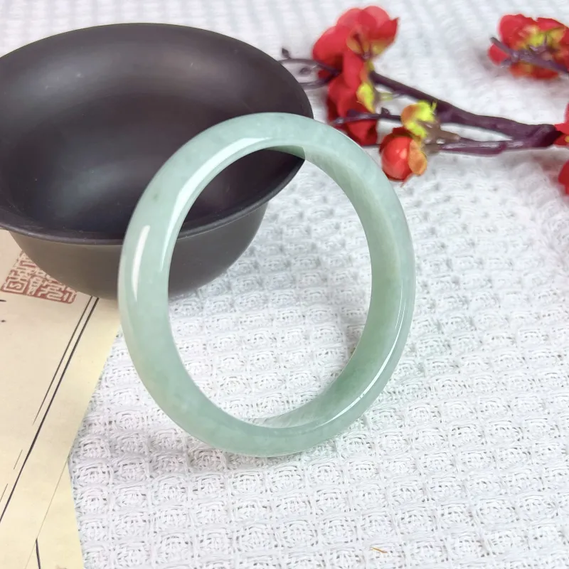 SIYIJIA Glutinous Jade Jadeite Bangles Unisex-2