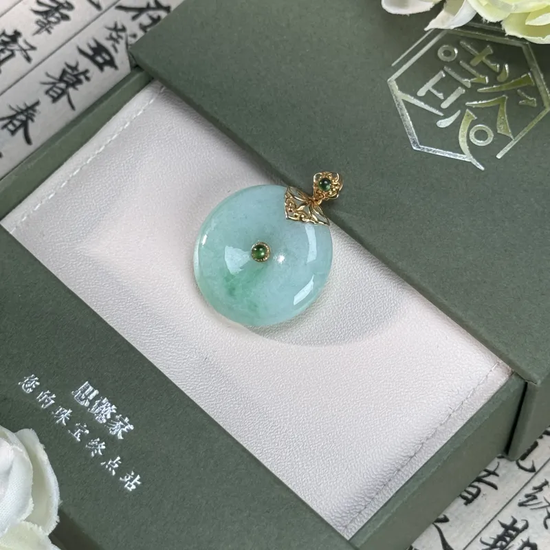 SIYIJIA Glutinous Jade Jadeite Pendants Unisex-1