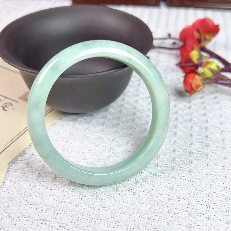 SIYIJIA Bean Type Jadeite Bangles Unisex-3