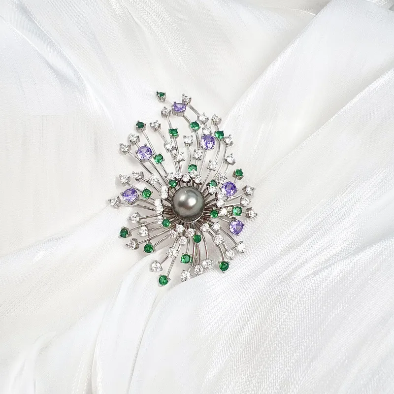 SIYIJIA Saltwater Pearl Brooches Women's-3